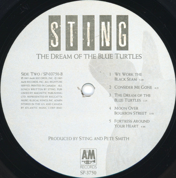 Sting – The Dream Of The Blue Turtles - 1985 VinylPursuit.com