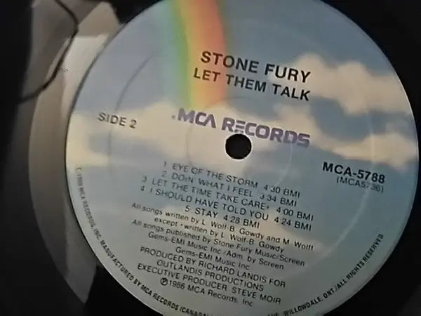 Stone Fury – Let Them Talk - 1986 Original Vinyl Pursuit Inc