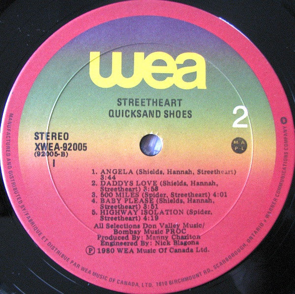 Streetheart – Quicksand Shoes - 1980 Original, Bargain!