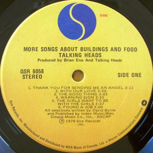 Talking Heads – More Songs About Buildings And Food