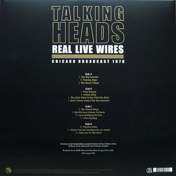Talking Heads – Real Live Wires (Chicago Broadcast 1978) - Sealed ...