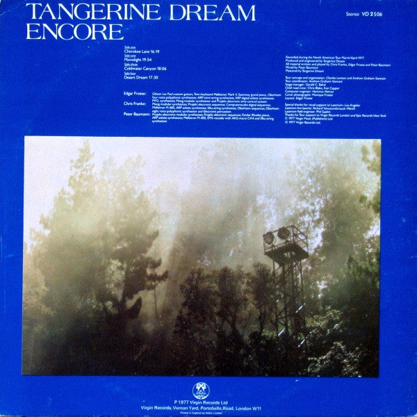 Tangerine Dream – Encore - 1977 UK Original