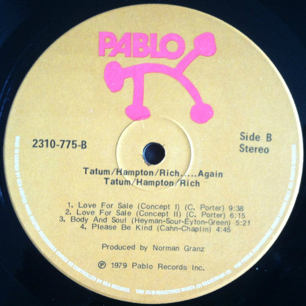 Tatum • Hampton • Rich – Again!  The Tatum Group Masterpieces -  1979 Original