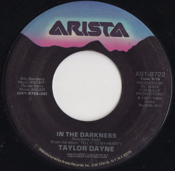 Taylor Dayne – Don't Rush Me US Pressing