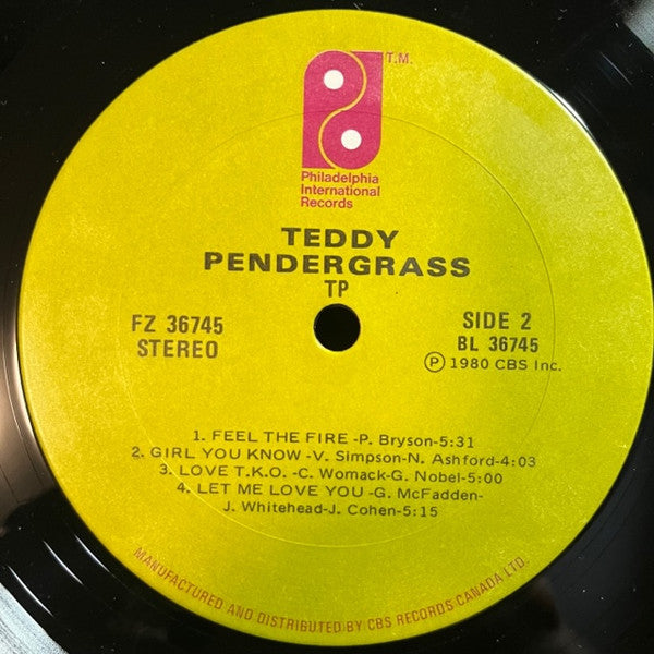 Teddy Pendergrass – TP US Pressing VinylPursuit.com