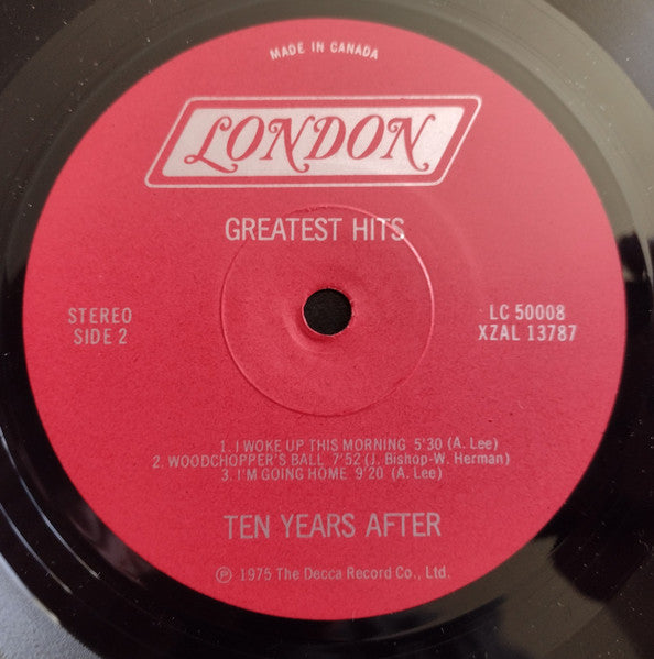Ten Years After – Ten Years After Greatest Hits -  1977 Original Pressing