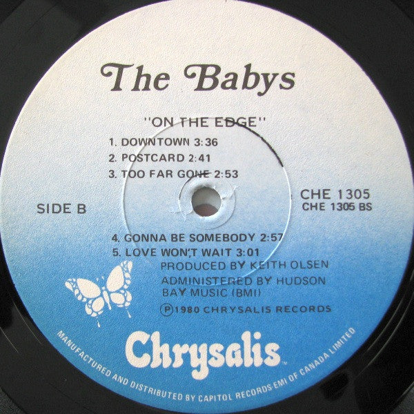 The Babys – On The Edge - 1980 Pressing