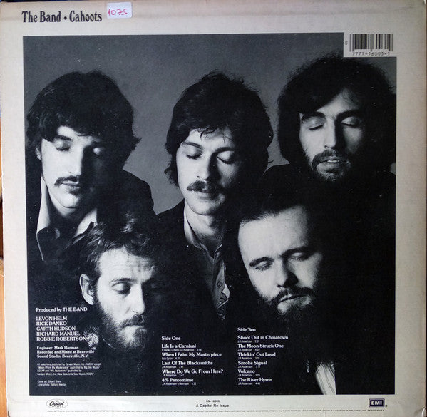 The Band – Cahoots US Pressing - 1980 Pressing