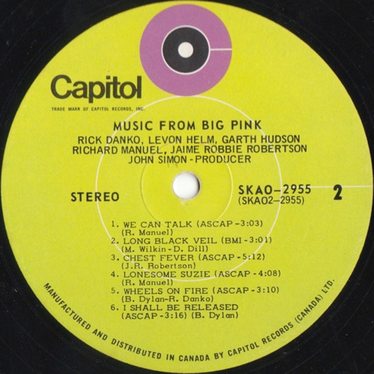 The Band – Music From Big Pink - 1969 Rare