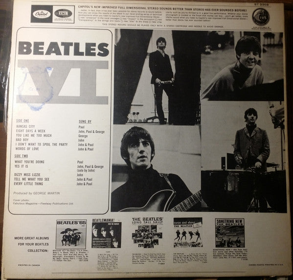 The Beatles – Beatles VI - 1965 Original