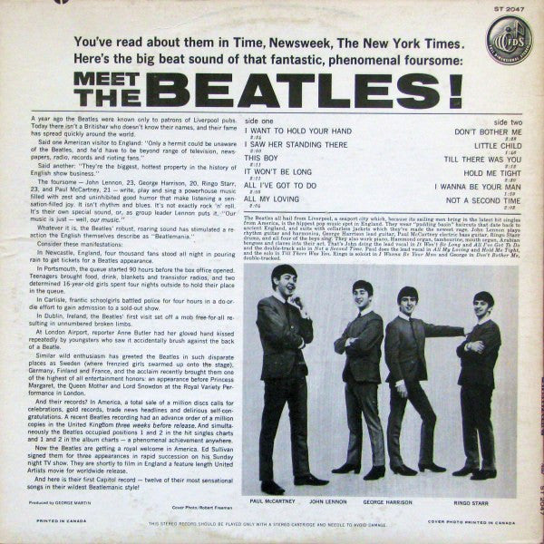 The Beatles – Meet The Beatles! - 1975 Pressing