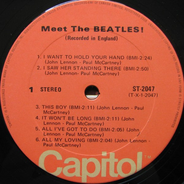 The Beatles – Meet The Beatles! - 1975 Pressing