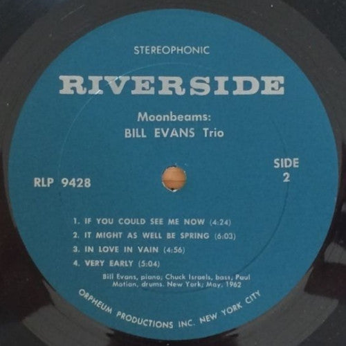 The Bill Evans Trio – Moon Beams - 1966 US Pressing in Shrinkwrap, Rare!