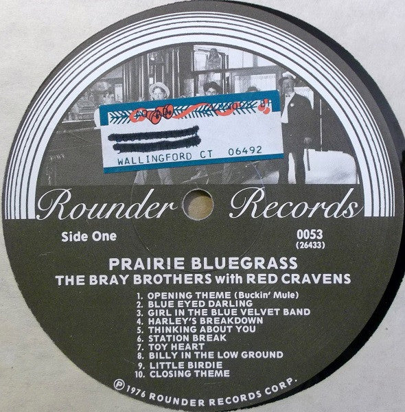 The Bray Brothers With Red Cravens – Prairie Bluegrass US Pressing