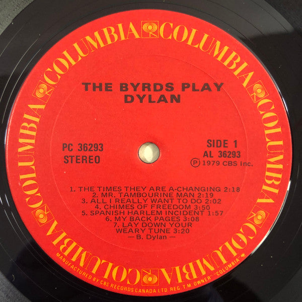 The Byrds – The Byrds Play Dylan -  1979 Original!