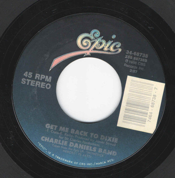 The Charlie Daniels Band – Midnight Train US Pressing - 7" Single