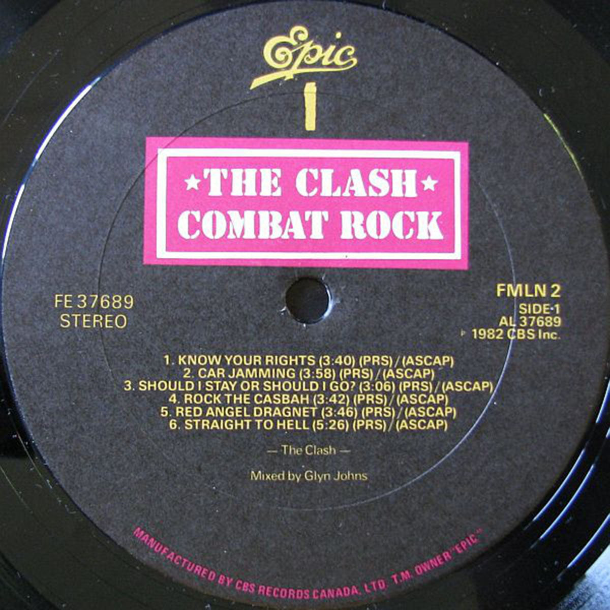 The Clash – Combat Rock - 1982 Pressing! – Vinyl Pursuit Inc