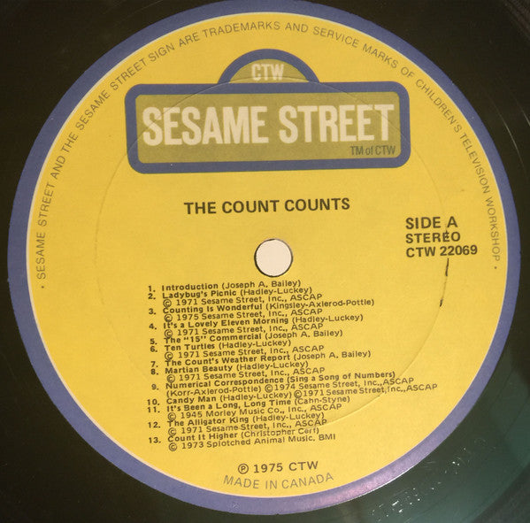 The Count – The Count Counts -  1975 Original Pressing