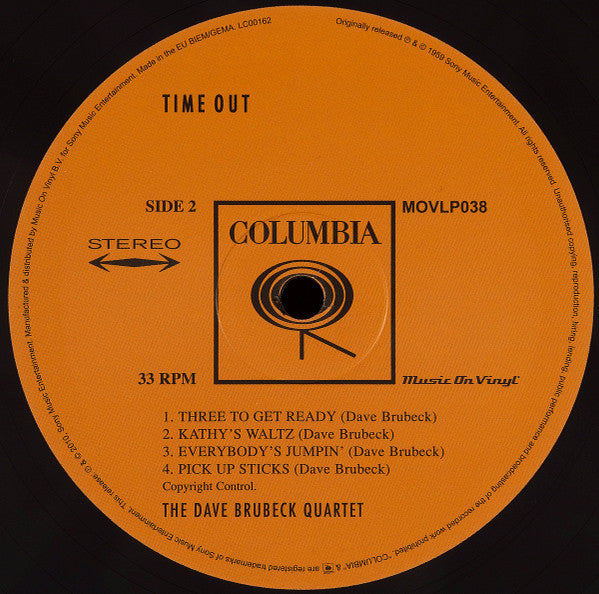 The Dave Brubeck Quartet – Time Out - Remastered MOV, 180 gm