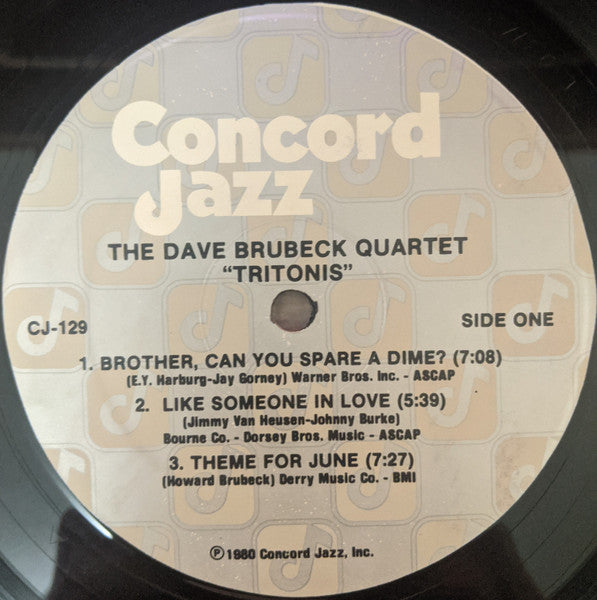 The Dave Brubeck Quartet – Tritonis - 1980 US Original Pressing