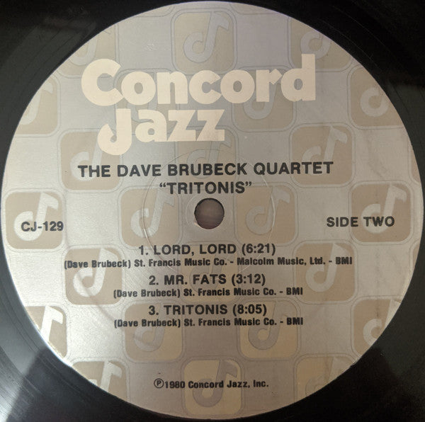 The Dave Brubeck Quartet – Tritonis - 1980 US Original Pressing