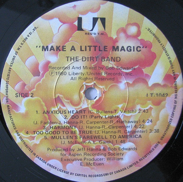 The Dirt Band – Make A Little Magic - 1980 Original, Bargain! - Vinyl Pursuit Inc