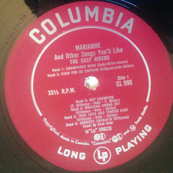 The Easy Riders – Marianne And Other Songs You'll Like