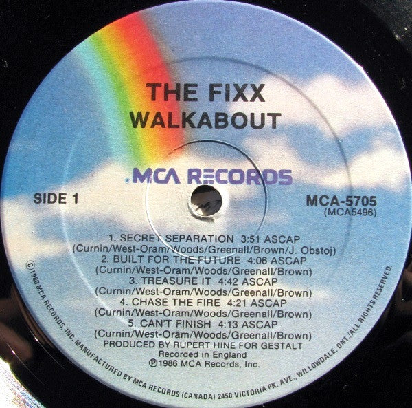 The Fixx – Walkabout - 1986 Original!