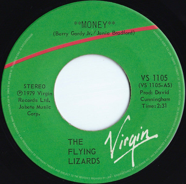 The Flying Lizards Money Vinyl Pursuit Inc