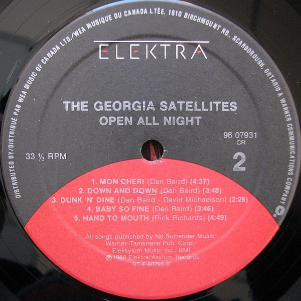 The Georgia Satellites – Open All Night VinylPursuit.com