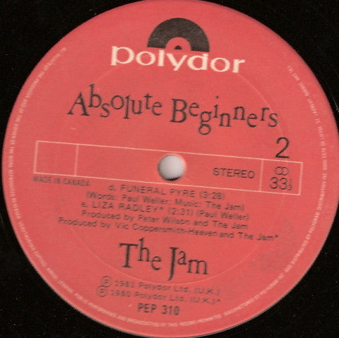 The Jam – Absolute Beginners