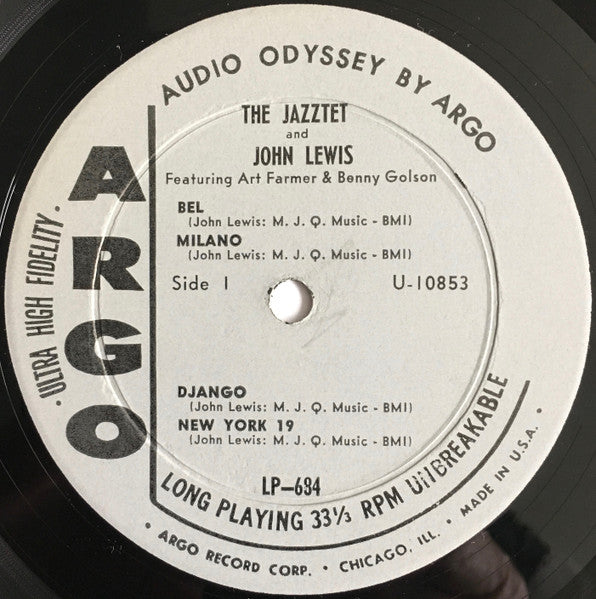The Jazztet And John Lewis Featuring Art Farmer And Benny Golson  US Pressing