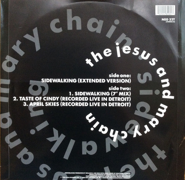 The Jesus And Mary Chain – Sidewalking - 1988 UK Original !