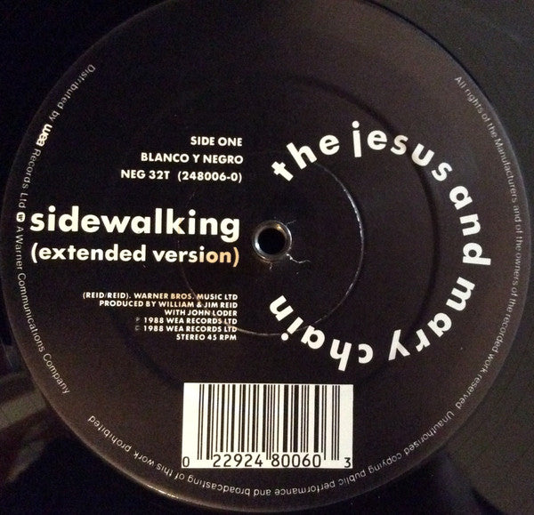 The Jesus And Mary Chain – Sidewalking - 1988 UK Original !