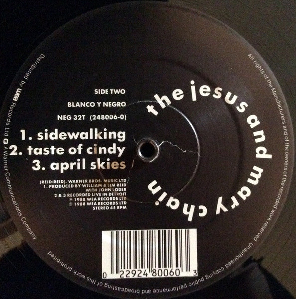 The Jesus And Mary Chain – Sidewalking - 1988 UK Original !