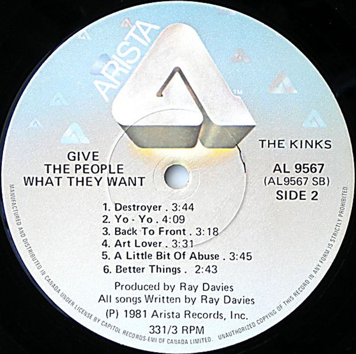 The Kinks Give The People What They Want 1981 Vinyl Pursuit Inc The kinks give the people what they want 1981 vinyl pursuit inc
