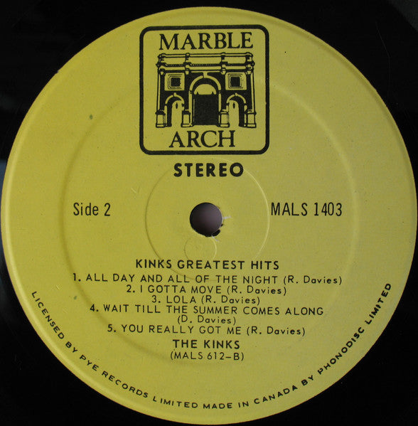 The Kinks – Kinks Greatest Hits VinylPursuit.com