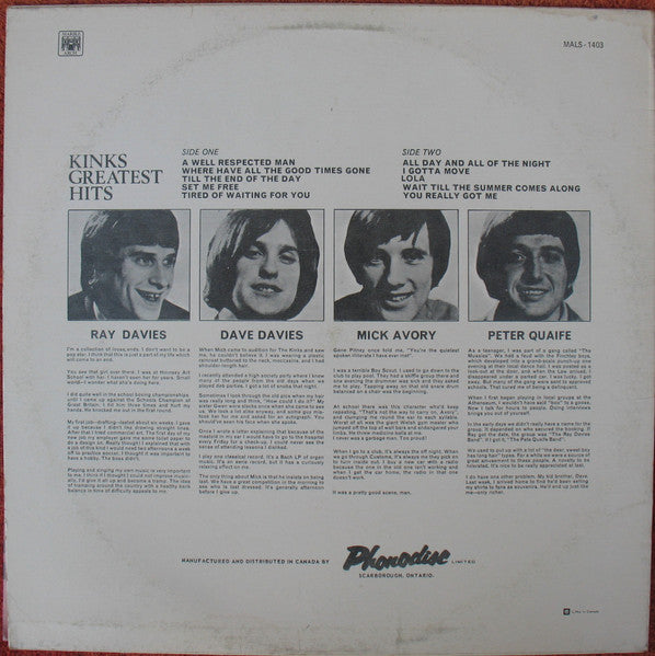 The Kinks – Kinks Greatest Hits VinylPursuit.com