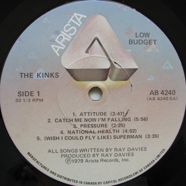 The Kinks – Low Budget - 1979!