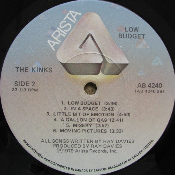 The Kinks – Low Budget - 1979!