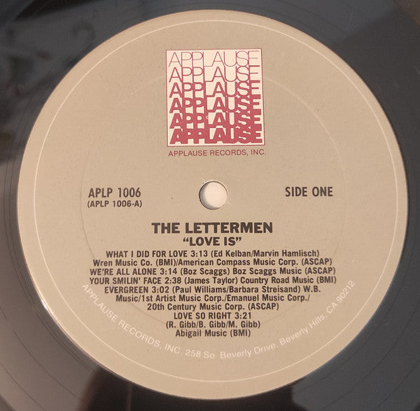 The Lettermen – Love Is... US Pressing