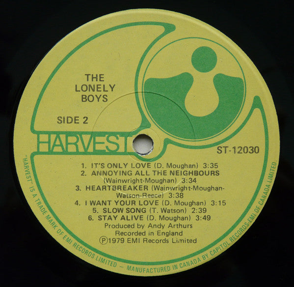 The Lonely Boys – The Lonely Boys - 1980 Original!