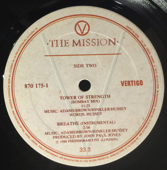 The Mission – Tower Of Strength - 1988 Original