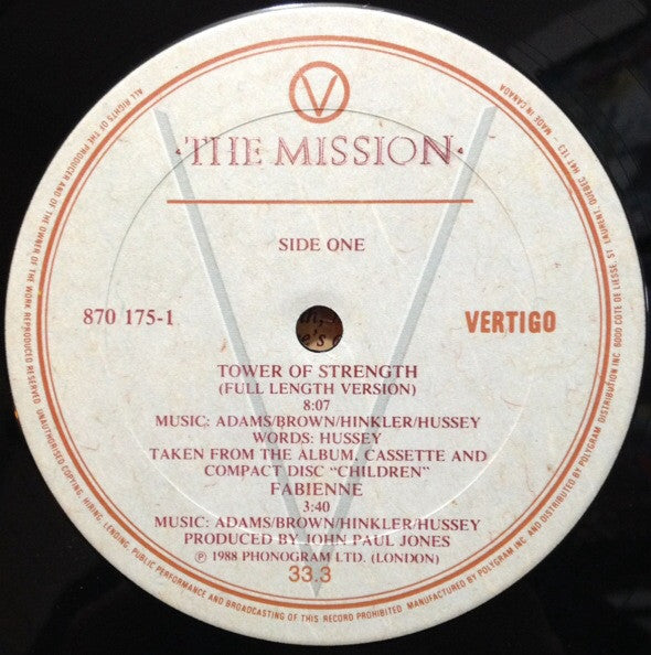 The Mission – Tower Of Strength - 1988 Original