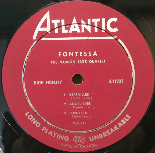 The Modern Jazz Quartet – Fontessa -  1956 Original