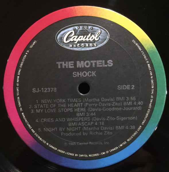 The Motels – Shock - 1985 Original