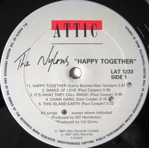 The Nylons – Happy Together - 1987