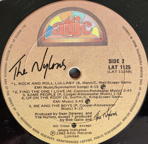 The Nylons – The Nylons - 1976 Pressing