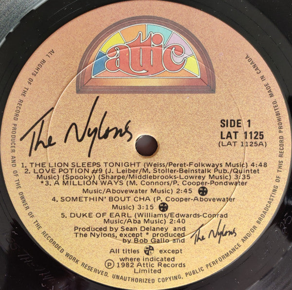 The Nylons – The Nylons - 1976 Pressing