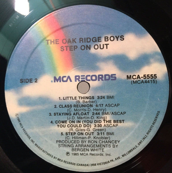 The Oak Ridge Boys – Step On Out - 1985 Original Pressing